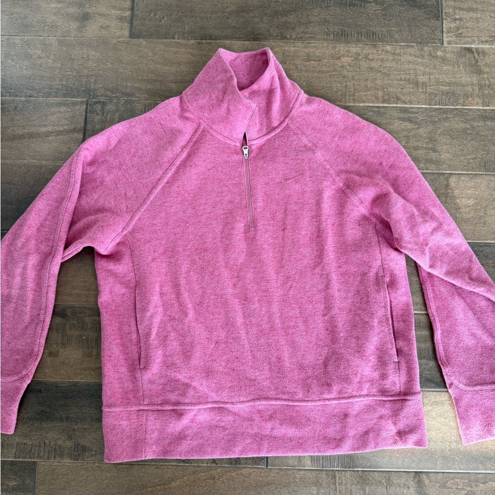 Nike Pink Cowl Neck Jacket Plush Fleece